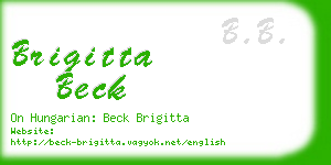 brigitta beck business card